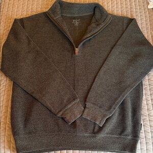 Woolrich Men's Charcoal Zip-Up Sweater